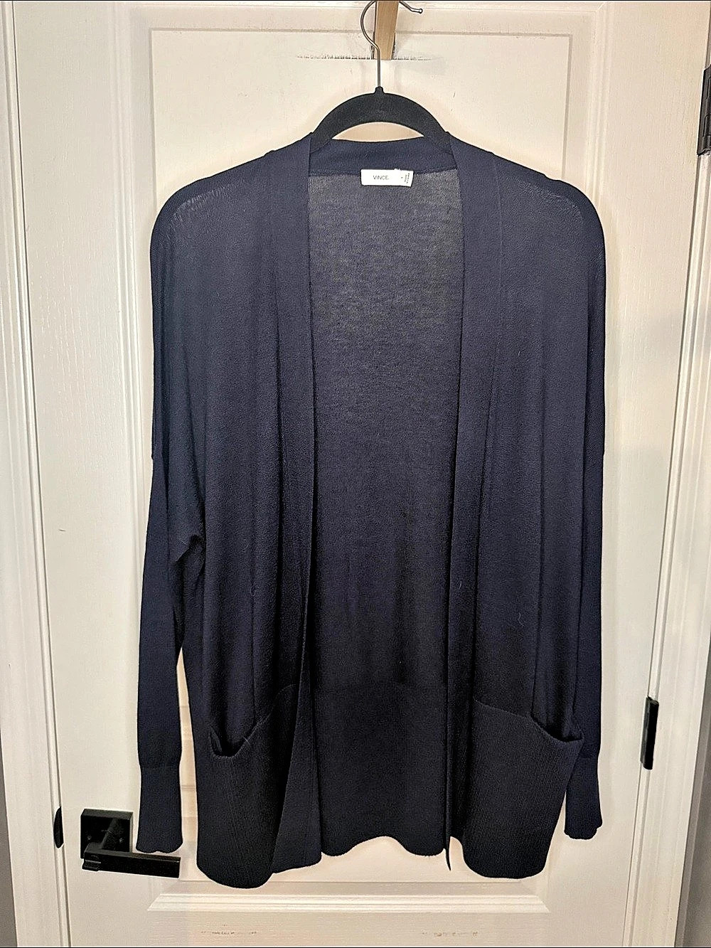 Vince Silk Cashmere Open Front Cardigan Size Small